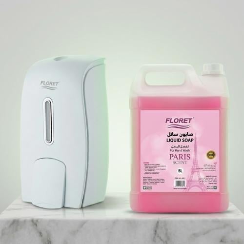 Liquid Soap Dispenser 1000ml + Liquid Soap 5L