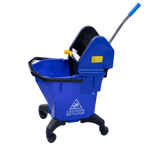 عربة تنظيف 25 لتر مع عصارة - ضغطة سفلية