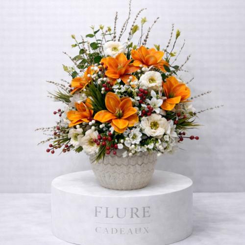 فازة “بهجة” – تنسيق ورد صناعي