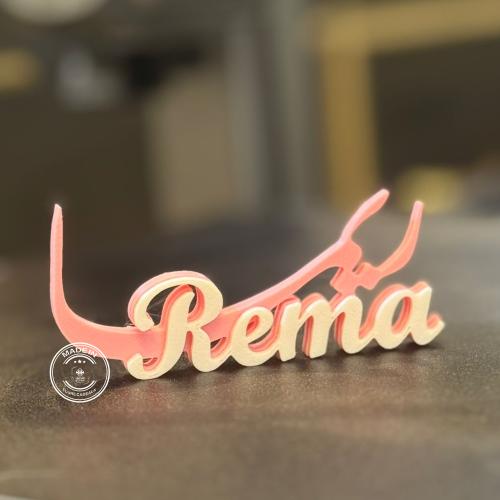 أسم ريما 3D أكريلك لطاولة الخدمة مميز 8سم