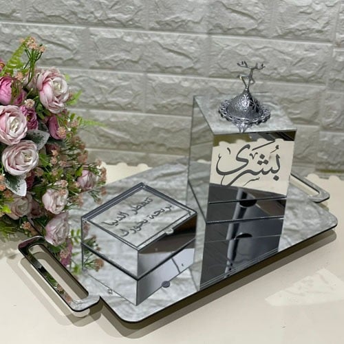 طقم مبخره بالاسم يتوفر بلونين