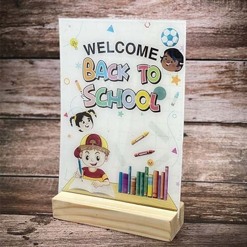 اكريلك العوده للمدارس مع طباعه 1