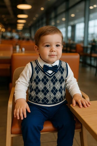 طقم ولادي رسمي كلاسيك ثلاث قطع