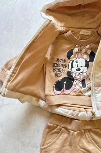 طقم شتوي بناتي ثلاث قطع