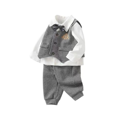 بدلة مواليد شتوية ثلاث قطع