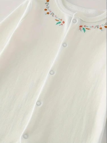 افرول بيبي بناتي بكم ثلاث قطع ألوان ونقوشات زهور