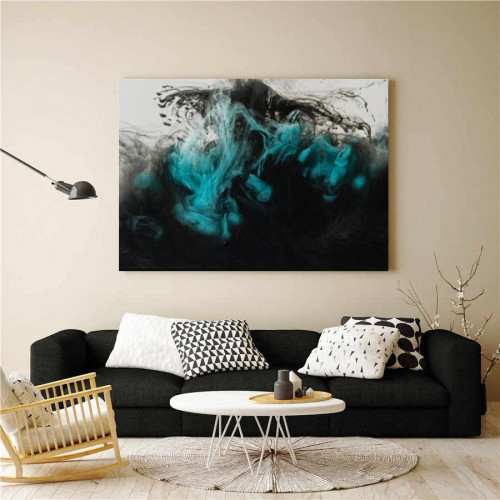 لوحة جدارية تجريدية خليط من دهانات الاكريليك - فن...