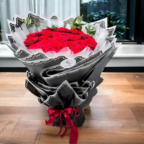 باقة قاعدة 25وردة