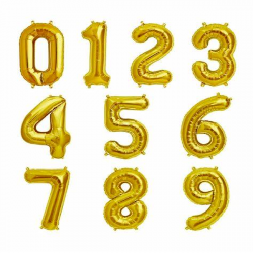 بالون هيليوم ارقام كبيرة ذهبية Large gold number h...