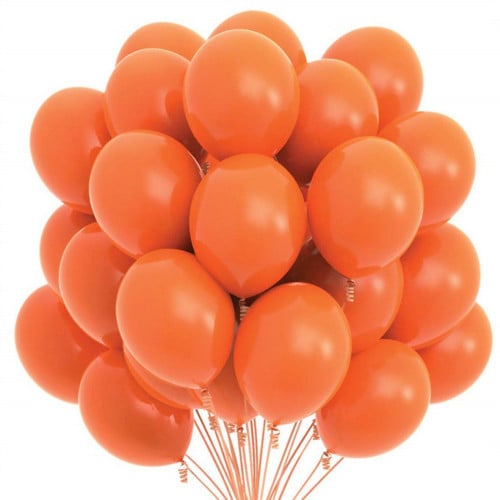 20 بالون برتقالي 20 orange balloons