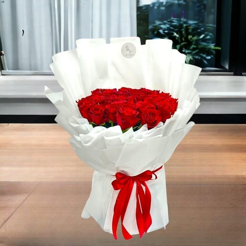 باقة قاعدة 30 وردة