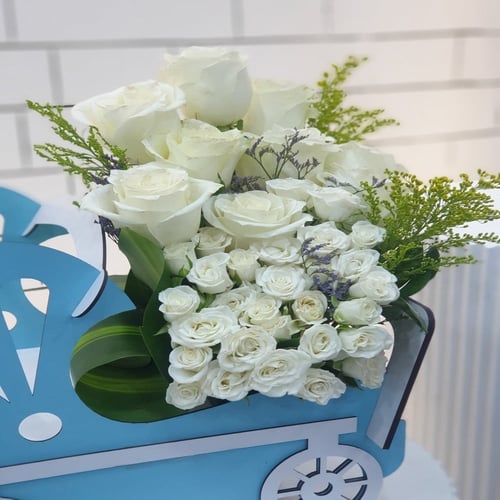 عربة ورد مواليد Baby Rose Cart