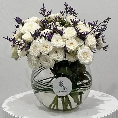 فازة بيبي روز ابيض Vase Baby Rose White