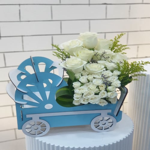 عربة ورد مواليد Baby Rose Cart