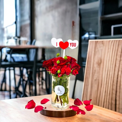 فازة مكس احمر Red mix vase