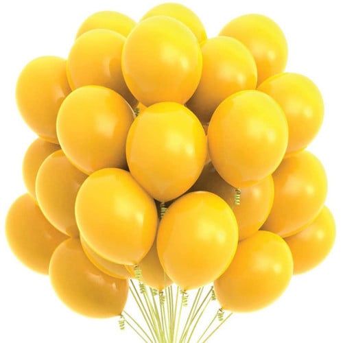 20 بالون اصفر 20 yellow balloons