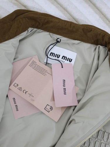 MIU MIU Logo-patch Quilted Jacket