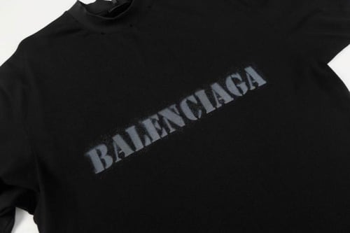 BALENCIAGA Printed cotton-jersey T-shirt