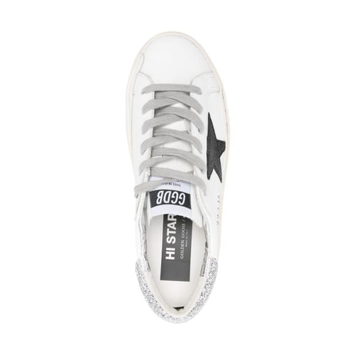 Golden Goose Hi Star Leather Sneakers