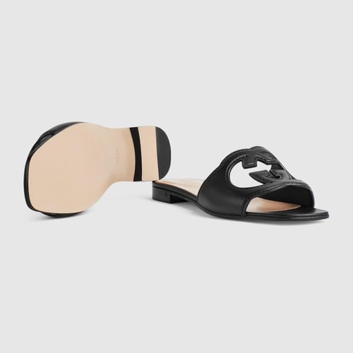 WOMEN'S SLIDE SANDAL WITH INTERLOCKING G