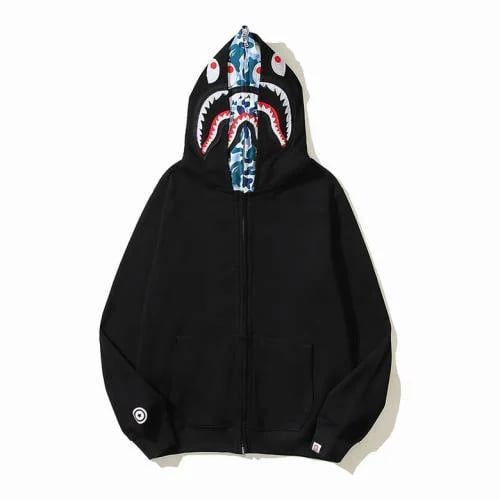 BAPE ABC Camo Shark Wide Fit Full Zip Double Hoodi...