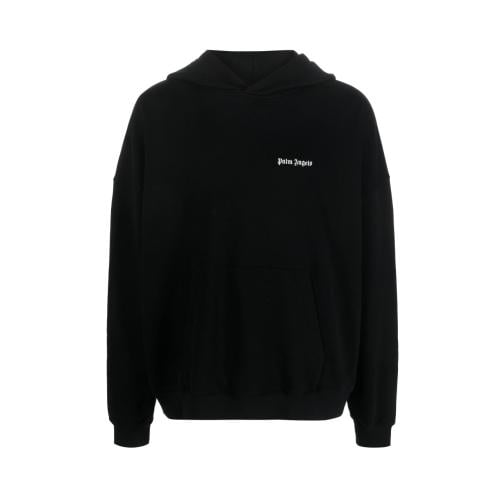 Palm Angels logo-embroidered cotton hoodie