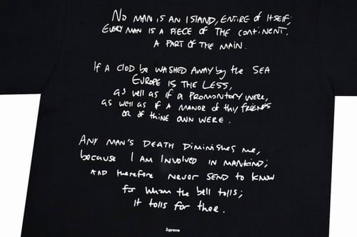 Supreme x Corteiz Rules The World Tee 'Black'