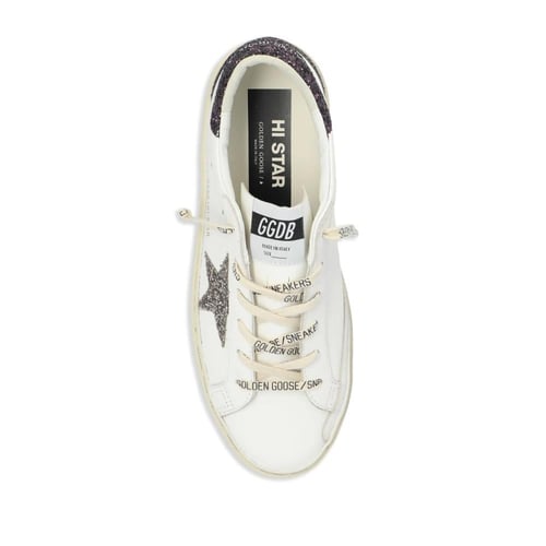 Golden Goose Hi Star Leather Sneakers