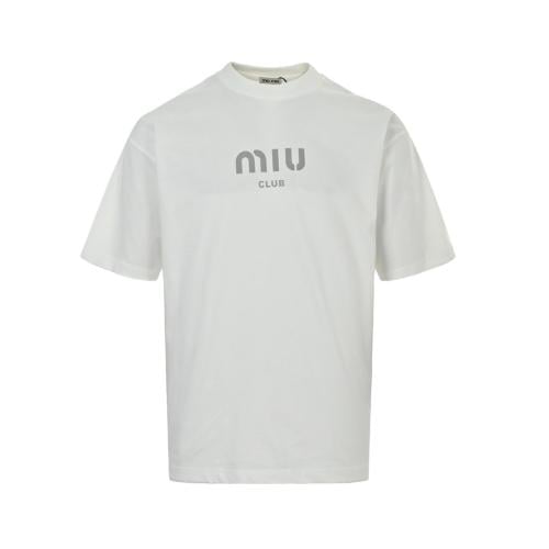 Miu Miu Club Cotton T-Shirt Black