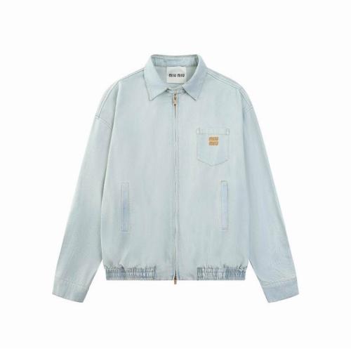 Miu Miu Chambray Denim Blouson Jacket Women