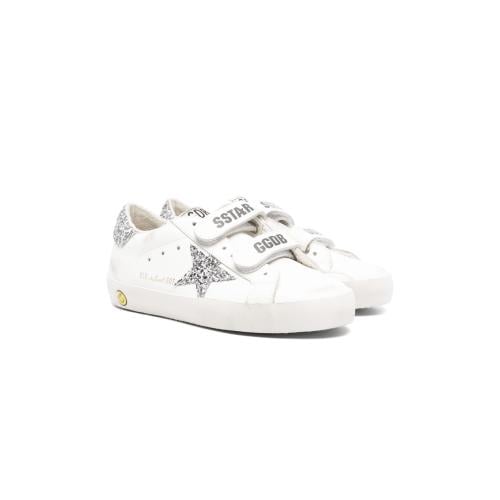 GOLDEN GOOSE Old School Signature Glitter Velcro S...