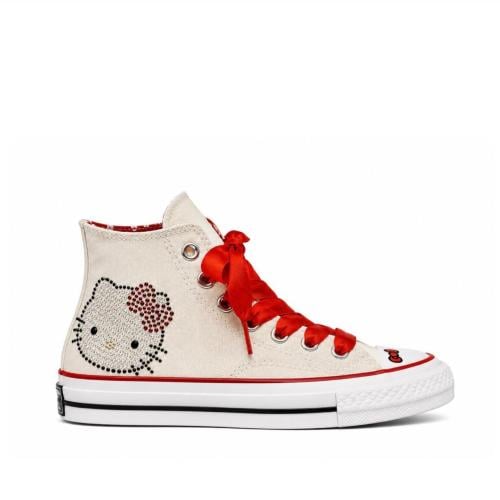 Converse Chuck Taylor High Hello Kitty Rhinestone...