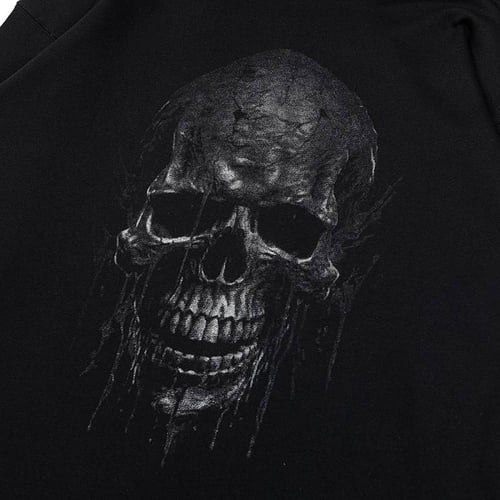 Vetements Black Skull Metal Hoodie