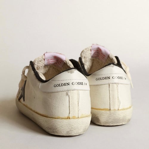 Women’s Super-Star LTD sneakers in beige canvas wi...