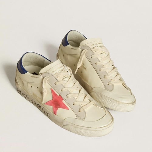 Women’s Super-Star in nappa with suede star and me...