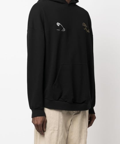 PALM ANGELS PALM PARIS EMBROIDERED HOODIE