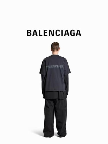 BALENCIAGA Printed cotton-jersey T-shirt