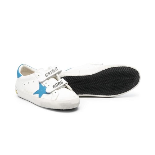 GOLDEN GOOSE Old School Signature Glitter Velcro S...