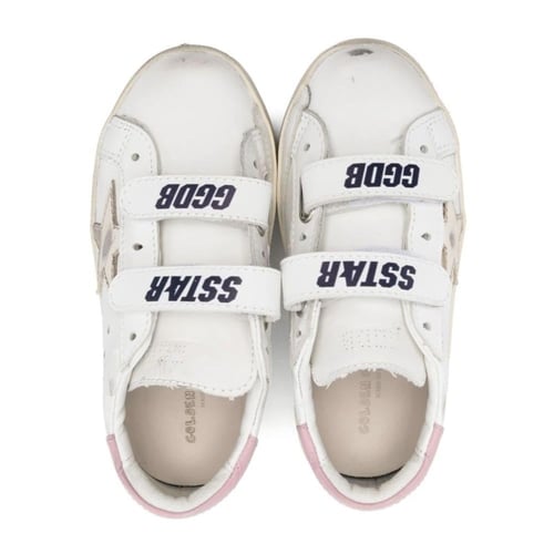 GOLDEN GOOSE Old School Signature Glitter Velcro S...