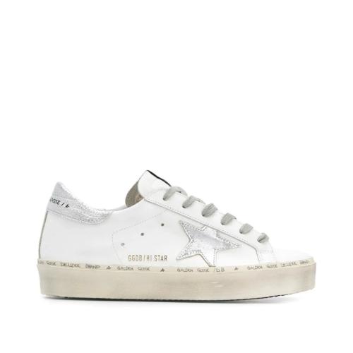 Golden Goose Hi Star Leather Sneakers
