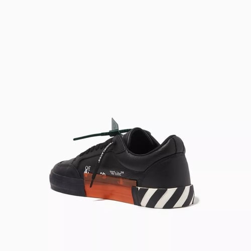 OFF-WHITE Vulc Low Leather Black White SS22
