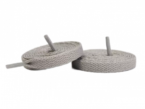 light gray shoe laces