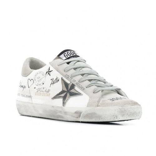 Super-Star sneakers with Texas graffiti