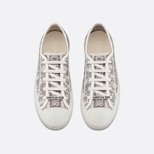 WALK'N'DIOR SNEAKER Gray Dior Oblique Embroidered...