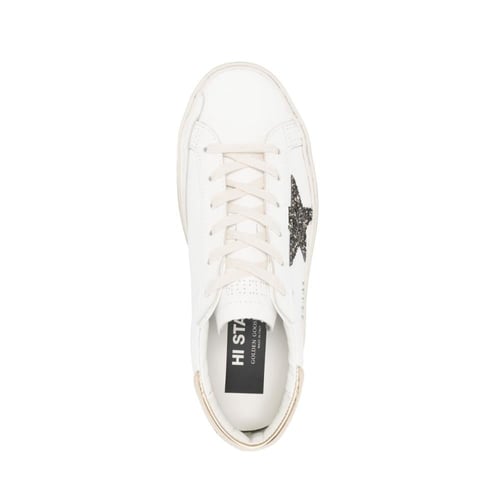 Golden Goose Hi Star Leather Sneakers