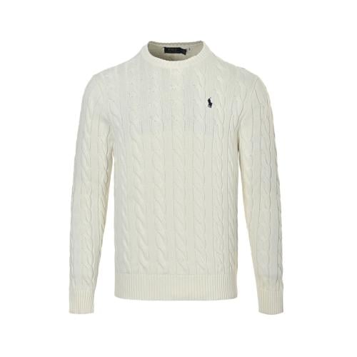 Polo Ralph Lauren Cable-Knit Wool Cashmere Sweater White