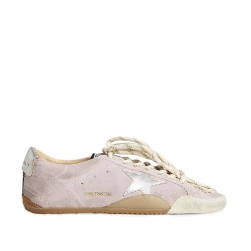 Women's True-Star in pastel pink suede with silver...