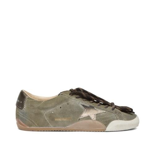 True-Star in olive suede with gold star