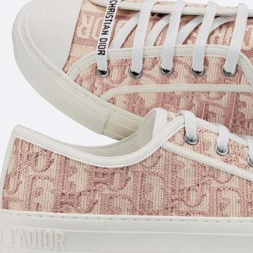 WALK'N'DIOR SNEAKER Gray Dior Oblique Embroidered...