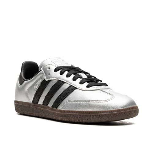 ADIDAS SAMBA OG "Silver Metallic Black Gum"